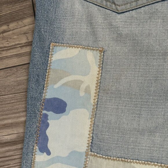 Crazy Vintage Y2K Jordan Craig Baggy Light Wash Denim Shorts - Picture 6 of 8